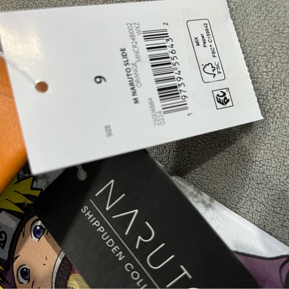 NARUTO SHIPPUDEN SLIDE SANDALS SIZE 9 For Men’s - Picture 5 of 5